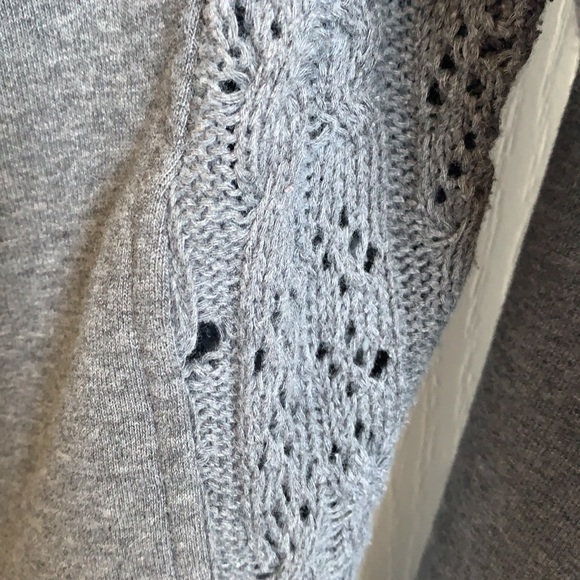 Twik Grey Hoodie with Knit Detail Size S - Picture 5 of 5